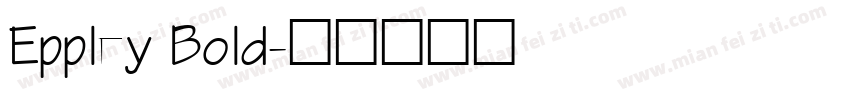 Eppley Bold字体转换